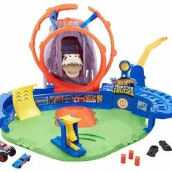 Majorette Shop 26 Hot Wheels Monster Trucks T-Rex Volcano Arena Playset
