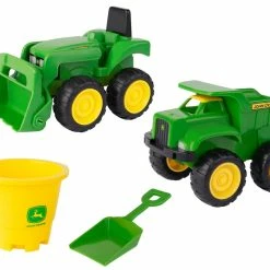 John Deere 15cm Sandbox 2 Pack - Tractor & Dump Truck With Bucket