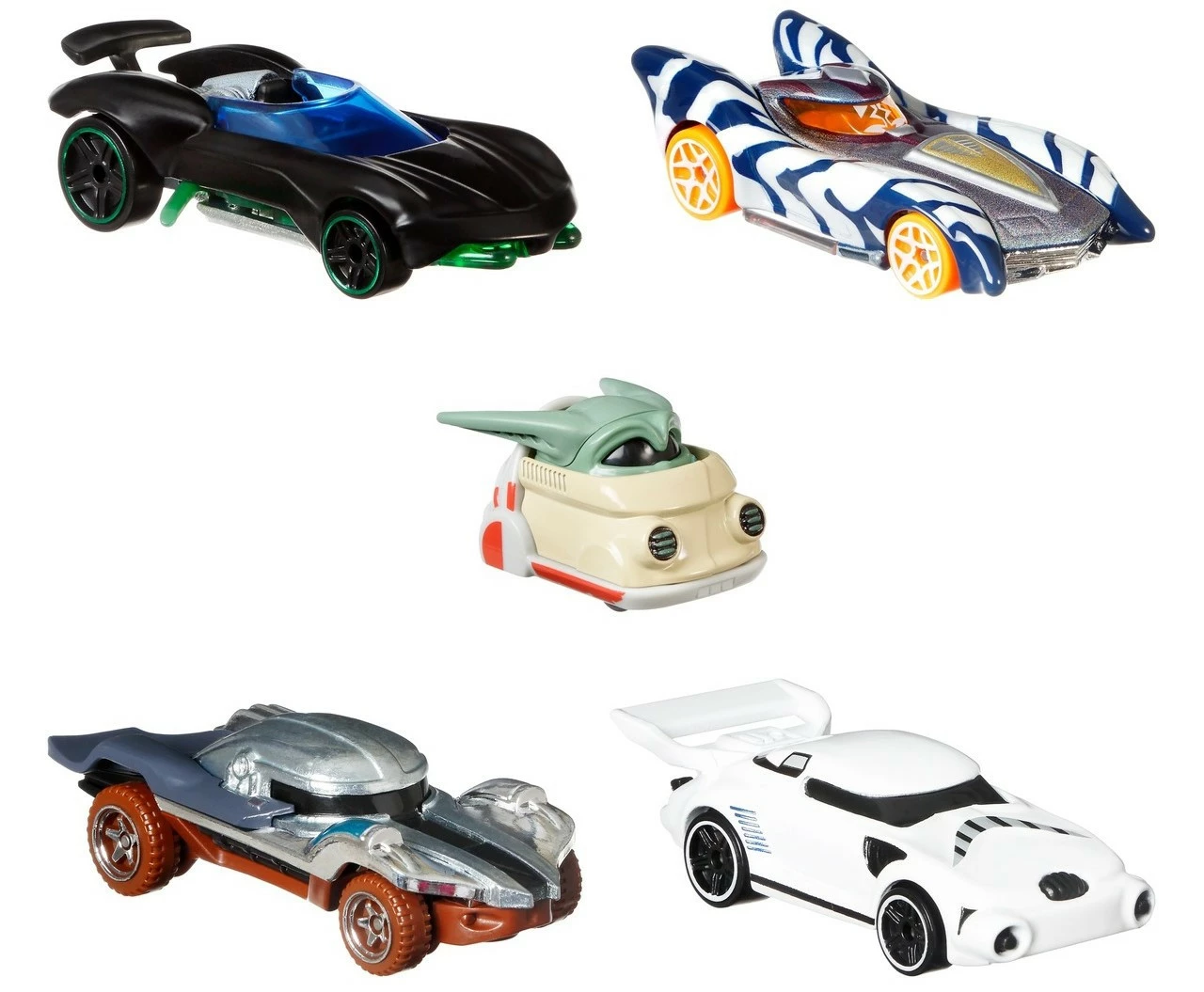 Hot Wheels Star Wars The Mandalorian Character Car 5 Pack 3 Hot Wheels Star Wars The Mandalorian Character Car 5 Pack