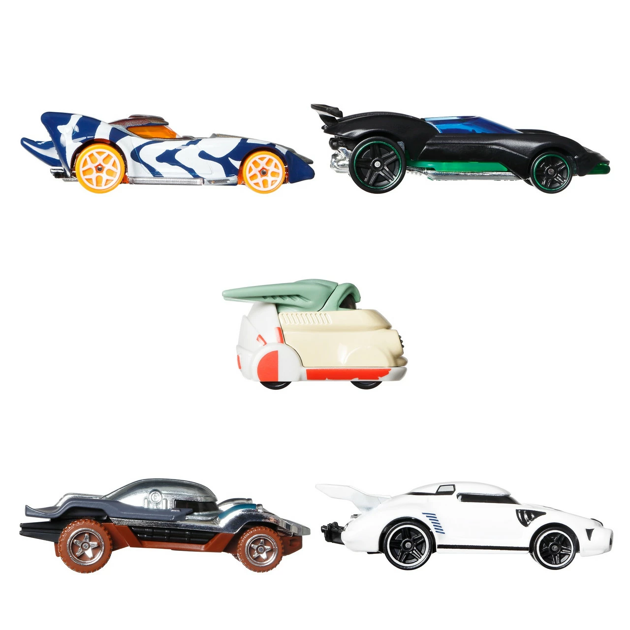 Hot Wheels Star Wars The Mandalorian Character Car 5 Pack 5 Hot Wheels Star Wars The Mandalorian Character Car 5 Pack - Image 3