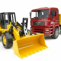 BR1:16 MAN TGA Construction Truck W/ Articulated Road Loader