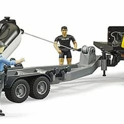 Bruder RAM 2500 Police Pickup With Light & Sound, Trailer And Boat -Majorette Shop 2 34361.1664513578