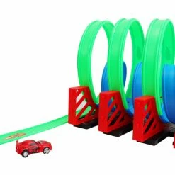 Track Set With Pull Back Racing Cars