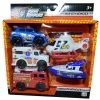 Road Rippers Mini City Vehicles 5 Pack - Rush And Rescue Set -Majorette Shop 41405 66058.1609727789