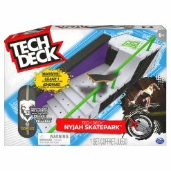 Tech Deck Nyjah Huston Playset 19 Tech Deck Nyjah Huston Playset -Majorette Shop 6060504 20130641 Tech Deck Nyjah Skatepark GML Front PKG 77745.1623375375
