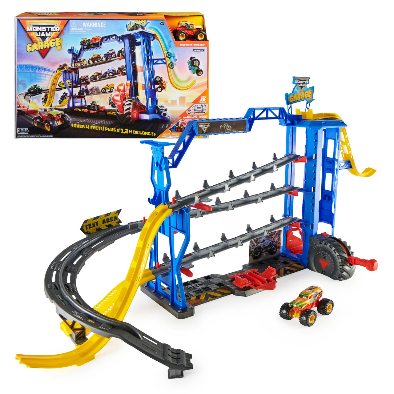 Monster Jam 1:64 Garage Playset 3 Monster Jam 1:64 Garage Playset