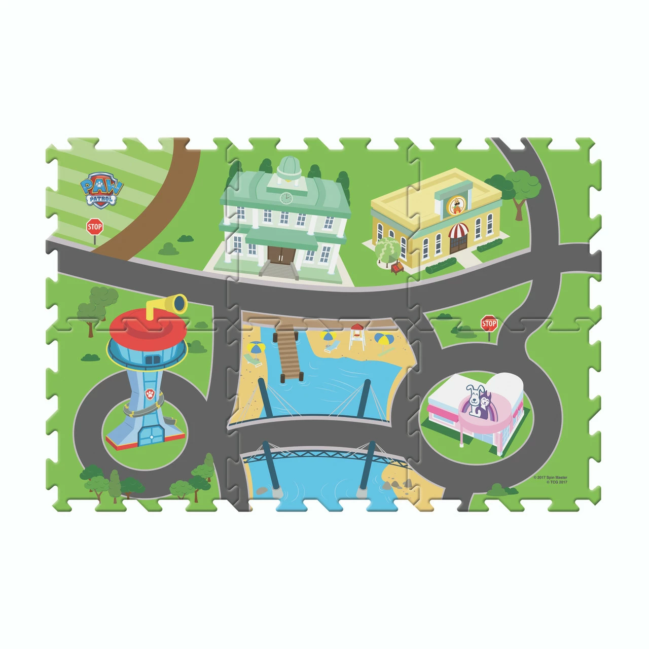 Paw Patrol 6 Piece Tile Megamat