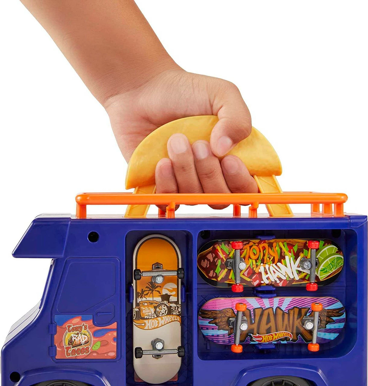 Hot Wheels Skate Portable Skatepark, Taco Truck Play Case 7 Hot Wheels Skate Portable Skatepark, Taco Truck Play Case - Image 5