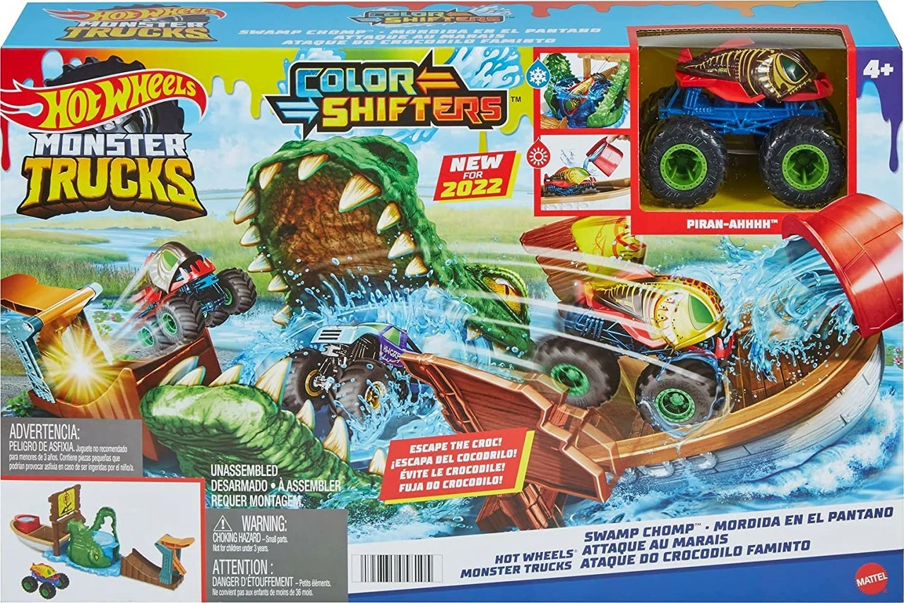 Hot Wheels Monster Trucks Swamp Chomp Playset 7 Hot Wheels Monster Trucks Swamp Chomp Playset - Image 5