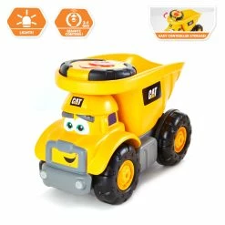CAT Junior Crew Lil Mighty RC Dump Truck -Majorette Shop 82454 JuniorCrew LilMightyRC DumpTruck OutofPack CALLOUTS 00851.1619667879