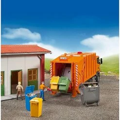 Bruder Scania R-Series Garbage Truck - Orange -Majorette Shop 8 46489.1664425456