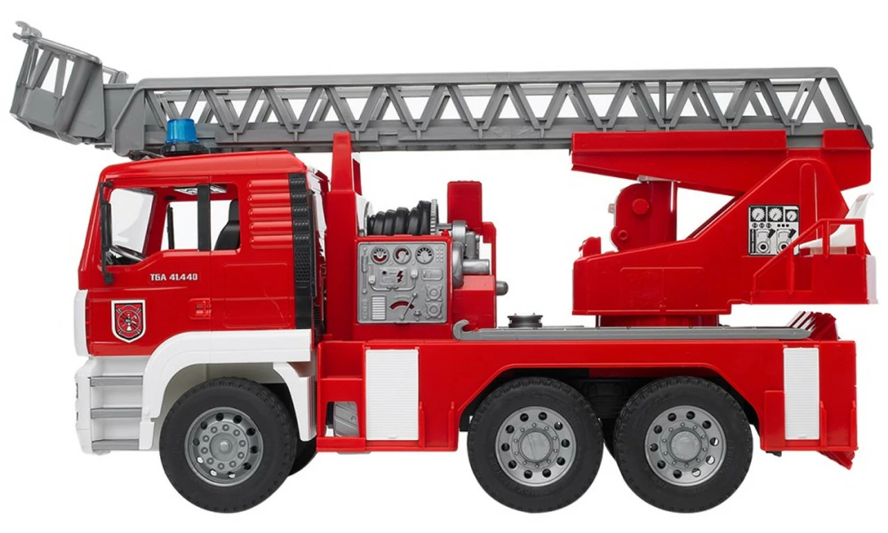 Bruder 1:16 TGA Fire Engine With Water Pump, And Light & Sound Module
