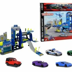 Majorette Creatix Police Playset With 5 Vehicles
