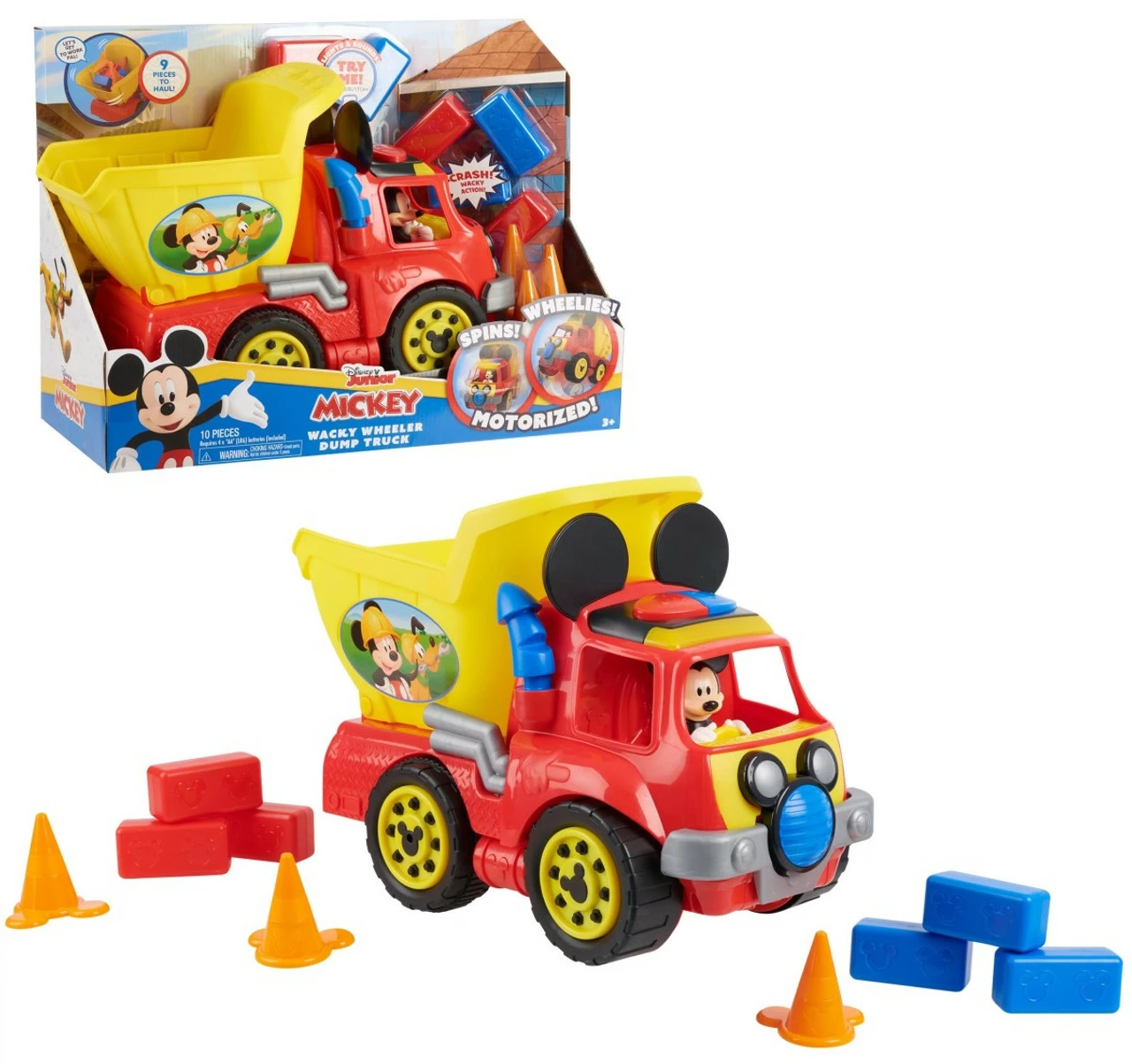 Disney Junior Mickey Mouse Wacky Wheeler Dump Truck 3 Disney Junior Mickey Mouse Wacky Wheeler Dump Truck