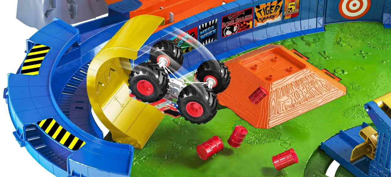Hot Wheels Monster Trucks T-Rex Volcano Arena Playset 7 Hot Wheels Monster Trucks T-Rex Volcano Arena Playset - Image 6
