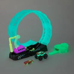 Hot Wheels Monster Truck Epic Loop Glow-in-the-Dark Playset 12 Hot Wheels Monster Truck Epic Loop Glow-in-the-Dark Playset -Majorette Shop HBN02 W 21 002 31843.1620367657