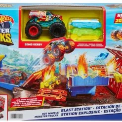 Hot Wheels Monster Trucks Blast Station Playset -Majorette Shop Hot Wheels Monster Trucks Blast Station Playset 4 68901.1675412261