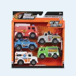 Road Rippers Mini City Vehicles 5 Pack -Majorette Shop b72c1fdffdb879732723cb80257d95a49f3390d1f8d249d279c35618a29ff4a8 61383.1554391035