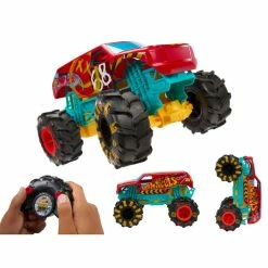 Hot Wheels R/C Monster Trucks 1:15 Scale HW Demo Derby, Remote-Control Toy